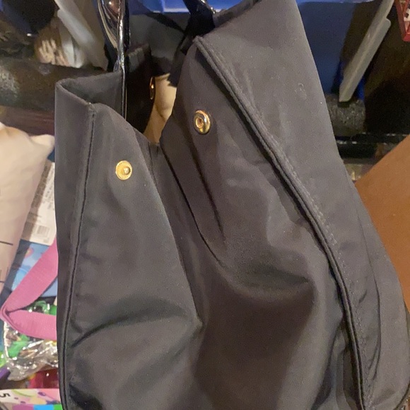 Tory Burch large black tote Ella nylon shoulder bag. - Picture 9 of 9